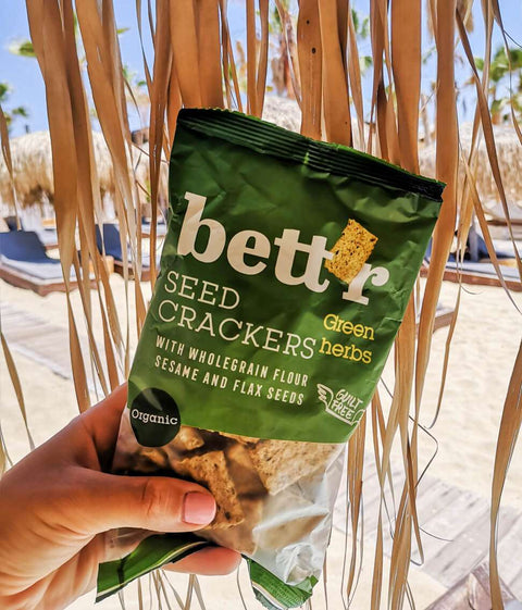 Bio Krakersy z Nasionami Zielone Zioła