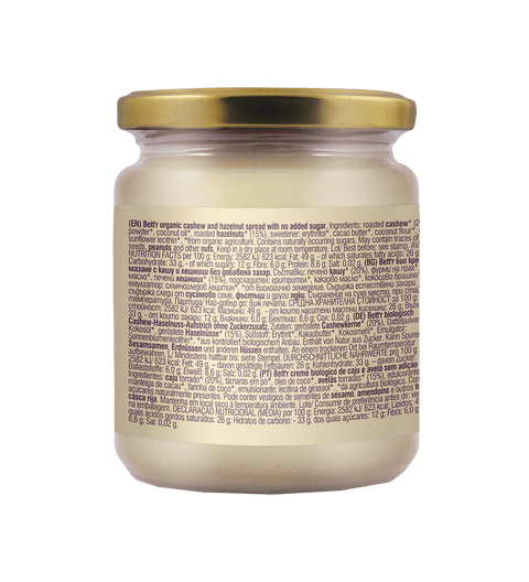 BIO Cashew Heazelnut Spread, No Added Sugar