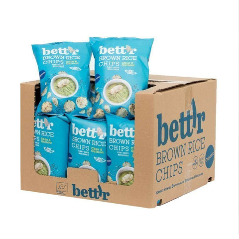 Bio Chipsy z brązowego ryżu z chia i komosą ryżową