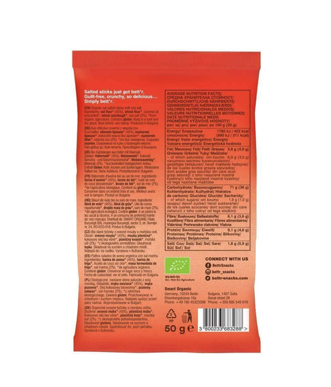 BIO Solone paluszki Owsiane z Solą Morską