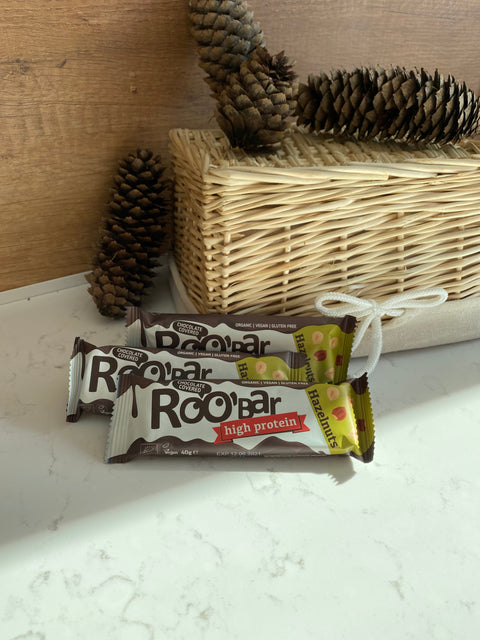 BIO Baton Białkowy z Orzechami Laskowymi w Czekoladzie