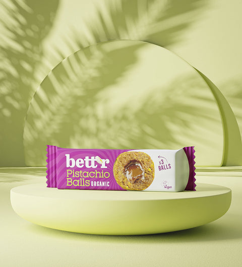 BIO Kulki owocowe z nadzieniem pistacjowym