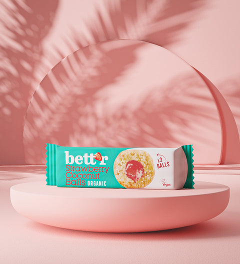 Bio Kulki owocowe z nadzieniem kokosowo-truskawkowym