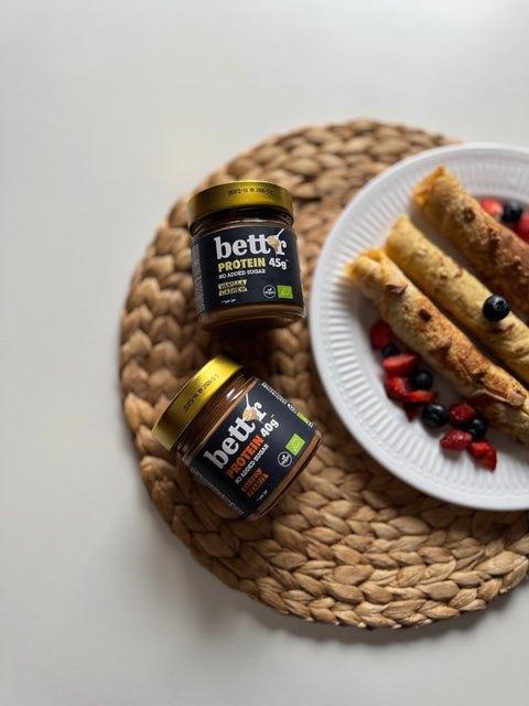 BIO Krem proteinowy z solonymi orzeszkami ziemnymi, bez dodatku cukru