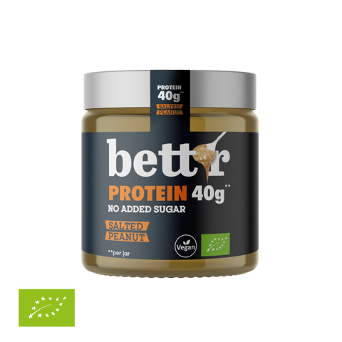 BIO Krem proteinowy z solonymi orzeszkami ziemnymi, bez dodatku cukru