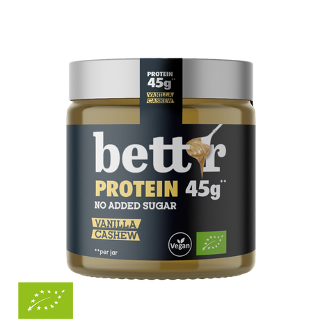 BIO Krem proteinowy z orzechami nerkowca i wanilią, bez dodatku cukru