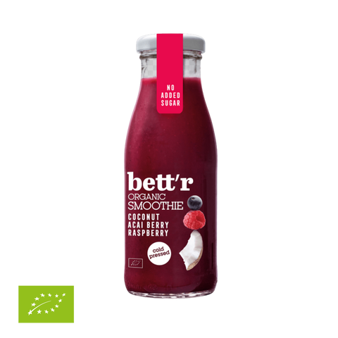 Bett'r Raspberries, Acai, and Coconut Smoothie