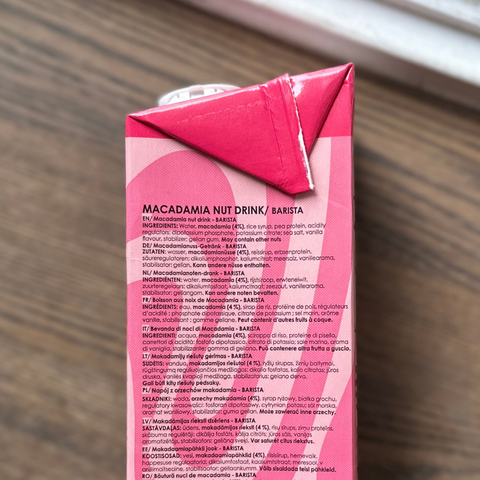 Napój z orzechów makadamia BARISTA