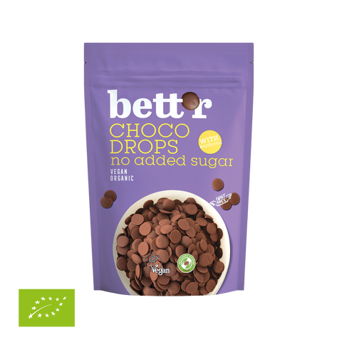 BIO Czekoladowe Kropelki, bez dodatku cukru