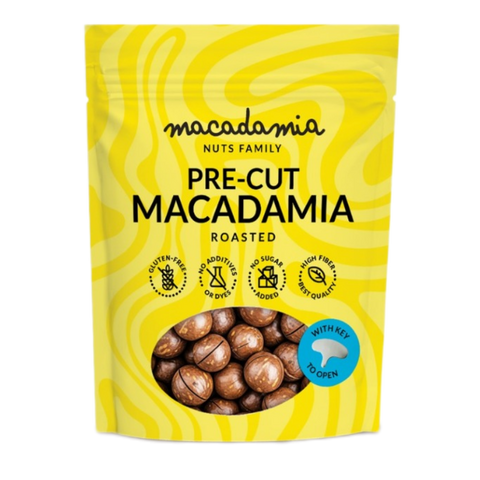 Nacięte prażone makadamie
