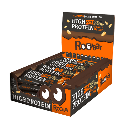 BIO wysokobiałkowy baton w czekoladzie z orzeszkami ziemnymi