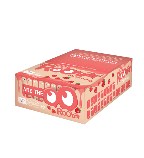 BIO Baton Truskawkowy w Różowej Czekoladzie