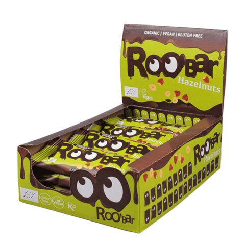 BIO Batonik z orzechami laskowymi w czekoladzie