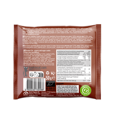 BIO Ciastko Podwójna Czekolada i Orzech Włoski