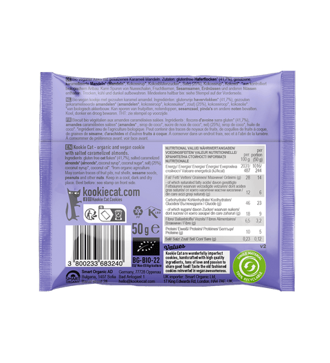 BIO Ciastko Migdałowe o Smaku Solonego Karmelu